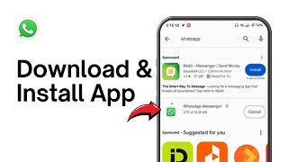 How to Download amp Install WhatsApp Mobile App [upl. by Leslie]