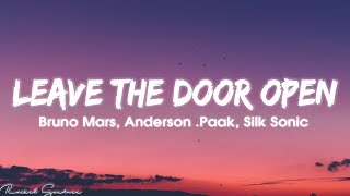 Bruno Mars Anderson Paak Silk Sonic  Leave the Door Open Lyrics [upl. by Eeryt]