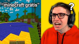 Reagindo ao MEME da VERSÃO GRÁTIS do minecraft [upl. by Katt228]