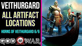 God of War  All Artifact Locations for Veithurgard  Horns of Veithurgard 66 [upl. by Bathelda]