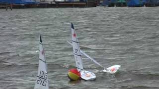 Stormy Sailboat Race RC Laser [upl. by Hodess]