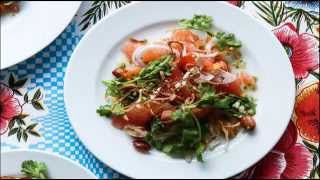 Pomelo Salad with Chile Lime Peanuts and Coconut [upl. by Charmine]