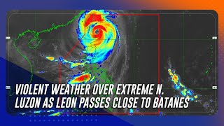 Violent weather over extreme N Luzon as super typhoon passes close to Batanes  TeleRadyo Serbisyo [upl. by Parsaye]