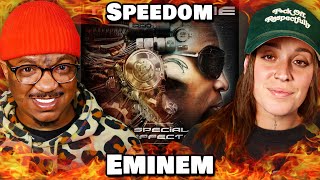 Couple reacts to Tech N9ne Krizz Kaliko Eminem  quotSPEEDOMquot Reaction [upl. by Atsuj]