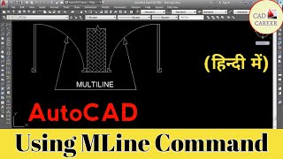 How To Create MultiLine in AutoCAD  Multiline command  MLINE COMMAND IN AUTOCAD [upl. by Rabelais800]