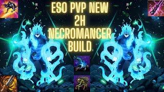 ESO New Necromancer 2h greatsword build testing u40 [upl. by Aivataj196]