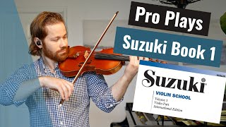 PRO Plays  Suzuki Violin Book 1  Old Version Solo Violin [upl. by Hayouqes]