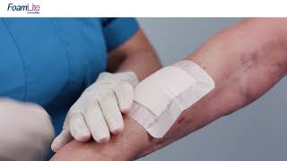 Foam Lite™ ConvaTec Application  Skin Tear Mid Forearm [upl. by Ydaf]