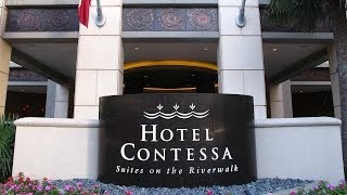 Hotel Contessa  San Antonio TX Romantic Riverwalk Hotel [upl. by Yhotmit]