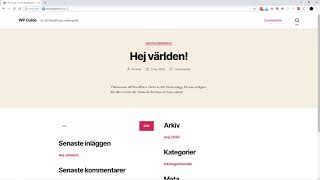 Skapa en egen hemsida med WordPress  del 1 [upl. by Buff570]