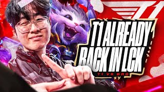 T1 BACK IN THE LCK VS BRO  LCK SUMMER 2024  CAEDREL [upl. by Atekihs]