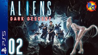 Lets Play Aliens Dark Descent PS5  Console Gameplay Episode 2 Dead Hills Lockdown PJ [upl. by Anin671]