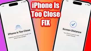 How To Fix iPhone Is Too Close On iOS 17 Screen Distance Settings [upl. by Chud]