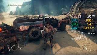 GeForce GT 1030  AMD A67400K  Mad Max FPS Test [upl. by Krahmer246]