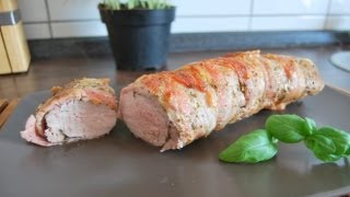 Schweinefilet mit Salbei und Speckmantel [upl. by Enitnelav]