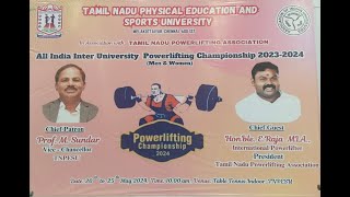 All India Inter University Powerlifting Championships 202324 Chennai [upl. by Olwen290]