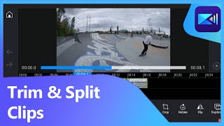 Video Editing for Beginners Trim Cut and Split  PowerDirector App Tutorial [upl. by Esilenna]