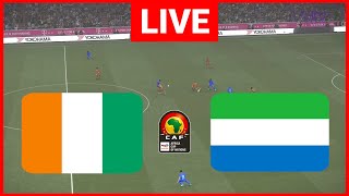 🔴En Direct  Côte dIvoire vs Sierra Leone I Qualifications pour la Coupe dAfrique des Nations 2025 [upl. by Nairadas]