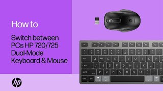 Switch between PCs using the HP 720725 DualMode Keyboard and Mouse with HPAC  HP Support [upl. by Feledy]