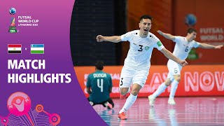 Egypt v Uzbekistan  FIFA Futsal World Cup 2021  Match Highlights [upl. by Colby]