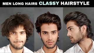 Long Hairs CLASSY HAIRSTYLE Men [upl. by Ahidam840]