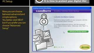 Carbonite Online Backup  Install Tutorial [upl. by Giardap]