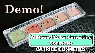 Catrice Cosmetics Colour Corrector Concealer Makeup Demo amp Review [upl. by Omrelliug]