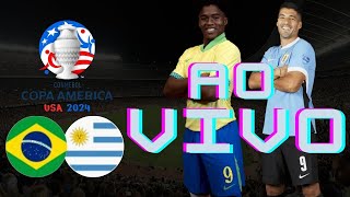 BRASIL X URUGUAI AO VIVO  COPA AMÉRICA 2024  QUARTAS DE FINAL TRANSMISSAO COMPLETA [upl. by Enisaj]