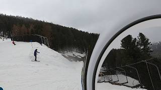 SOLDEN resort Austria  BLUE 3B skiing with the kids GoPro HD POV  March 2024 [upl. by Edak]