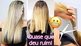 LONG BOB que quase deu errado CORTEI UM PALMO DE CABELO Por Bia Munstein [upl. by Shult]