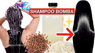 MEZCLA ESTO EN TU SHAMPOO Y TU CABELLO NO PARARÁ DE CRECER 😱 SHAMPOO DE LINAZA ❗️REPARA TU CABELLO ✨ [upl. by Harri533]