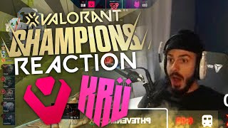 Tarik Reacts to SENTINELS vs KRU Esports  Valorant Champions Watch Party ft Shroud amp 100T Asuna [upl. by Spiegleman]