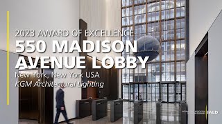 550 Madison Avenue Lobby  2023 IALD Award of Excellence [upl. by Brenn136]