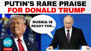 Putin on Trump Live Russian President Offers Rare Praise for Donald Trump  Ukraine War  US News [upl. by Irtimid957]