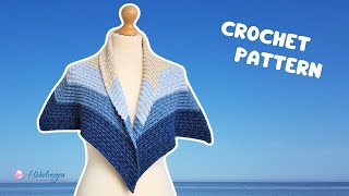 How to Crochet a Pentagonal Shawl  Crochet Pattern  EASY  for Beginners [upl. by Lose431]