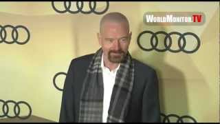 Bryan Cranston arrives at Audi 2013 Golden Globe Awards Kickoff Week Party [upl. by Kristoffer293]