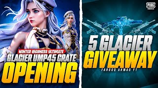 Glacier UMP45 amp Winter Highness Ultimate Set  5 Glacier Giveaway  🔥 PUBG MOBILE 🔥 [upl. by Netsriik]