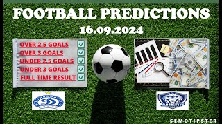 Football Predictions Today 16092024Today Match PredictionFootball Betting TipsSoccer Betting [upl. by Iramaj]