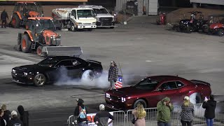 Demon 170 vs Redeye Hellcat  drag race [upl. by Zweig]