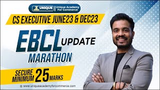 EBCL MARATHON UPDATE 💥❤️ 25 marks Pakka💎 [upl. by Irme]