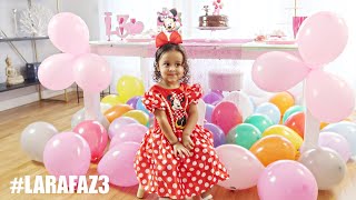 ANIVERSARIO DE 3 ANOS DA LARA FESTA DA MINNIE DISNEY 🎉 PARABENS LARINHA  RÊ ANDRADE [upl. by Rheims]