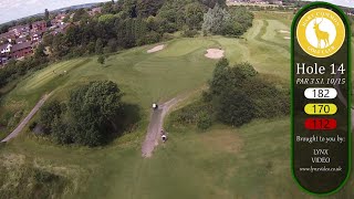 Hart Common Golf Club  hole 14 flyover [upl. by Ayahs]