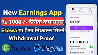 Earn 1000 Rs  Daily In Nepal 🤑 दैनिक कमाउनुस् एक हजार  Withdraw Money In Esewa full Detail [upl. by Ellatsirhc]