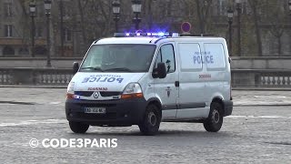 Paris Police van Responding  Fourgon de police en urgence [upl. by Gladdie]