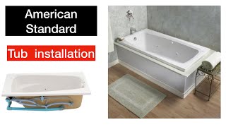 How to install a bath tub jacuzzi  American standard [upl. by Adnawyek]