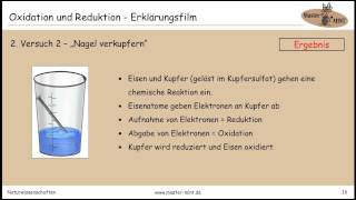 Oxidation und Reduktion  Erklärungsfilm [upl. by Kress]