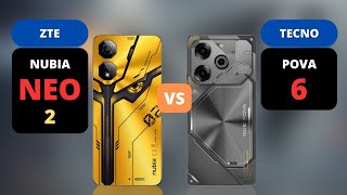 ZTE Nubia Neo 2 vs Tecno Pova 6  PHONE COMPARISON [upl. by Leinahtam]