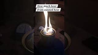 How much heat from a solo stove sterno can truckcamping emergency truckcamper [upl. by Abehsile]