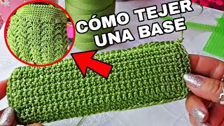 Como tejer BASE a CROCHET rapida y práctica para bolso [upl. by Kaitlyn]