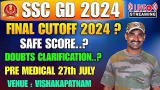 SSC GD Constable Cut off 2024 I SSC GD Physical Date I SSC GD Medical oubts Clarification I Live [upl. by Ttekcirc]